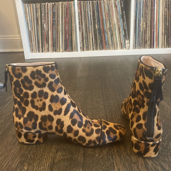 J Crew Leopard booties size 6 - Picture 4 of 6